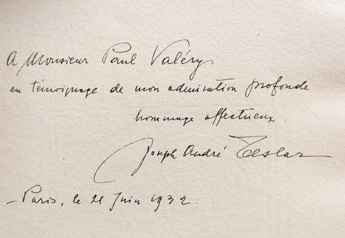 Joseph André Teslar - Devant la Colonne de Mickiewicz [envoi, Antiek en Kunst, Antiek | Boeken en Manuscripten