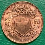 Suisse. 20 Francs 1947-B Vreneli