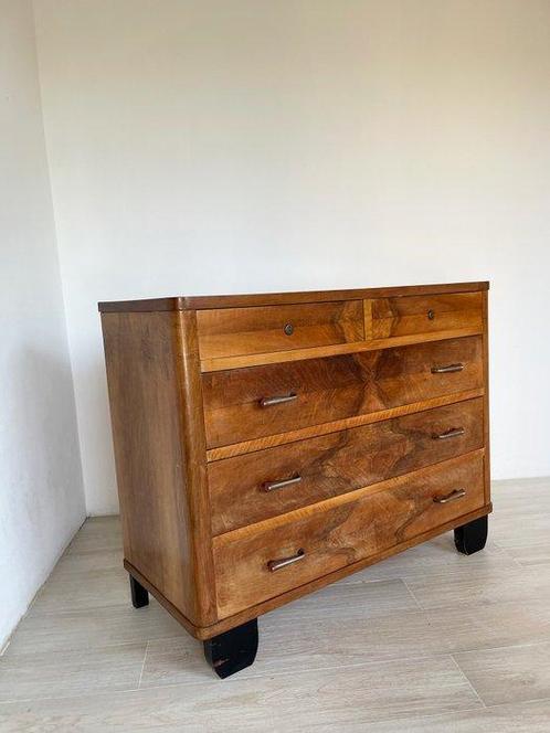 Ladekast - Bakeliet, Hout, Messing, Antiek en Kunst, Kunst | Designobjecten