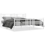 vidaXL Cadre de lit métal avec tête de lit/pied de lit, Maison & Meubles, Neuf, Verzenden