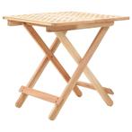 vidaXL Table dappoint pliante 50 x 50 x 49 cm Bois de, Maison & Meubles, Tables | Tables de salon, Neuf, Verzenden