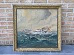 Robert Vanheste (1913-2002) - Marine met stoomschip, Antiek en Kunst