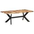 vidaXL Eettafel 200x100x75 cm hout met honingkleurige, Verzenden