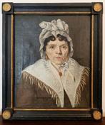 École néoclassique française (XIX) - Portrait dune, Antiek en Kunst