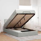 vidaXL Ottoman bed met matras 120x200 cm fluweel lichtgrijs, Huis en Inrichting, Slaapkamer | Bedden, Verzenden, Nieuw