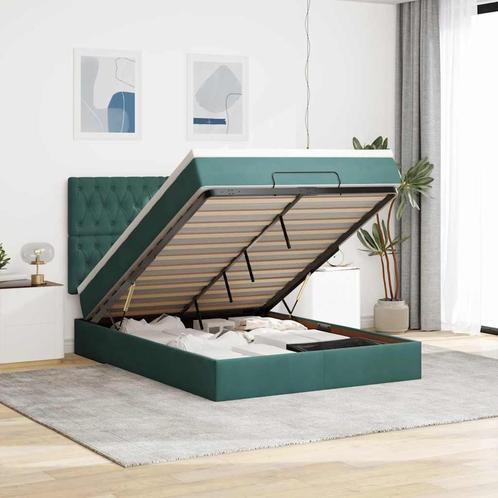 vidaXL Ottoman bed met matrassen 140x200cm fluweel, Huis en Inrichting, Slaapkamer | Bedden, Nieuw, Verzenden
