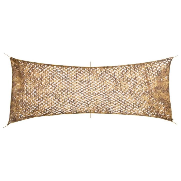 vidaXL Camouflagenet met opbergzak 525x205 cm zandkleurig, Sport en Fitness, Schietsport-accessoires, Nieuw, Verzenden