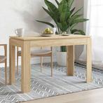 vidaXL Eettafel 120x60x76 cm bewerkt hout sonoma, Huis en Inrichting, Tafels | Eettafels, Verzenden, Nieuw
