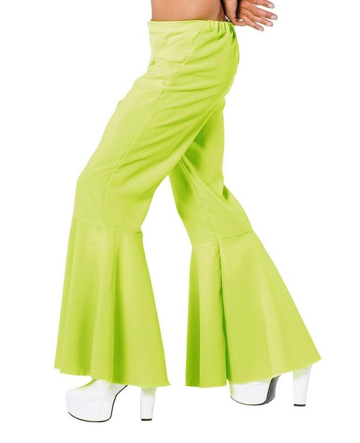 Hippie Broek Lime Groen, Kleding | Dames, Carnavalskleding en Feestkleding, Nieuw, Verzenden