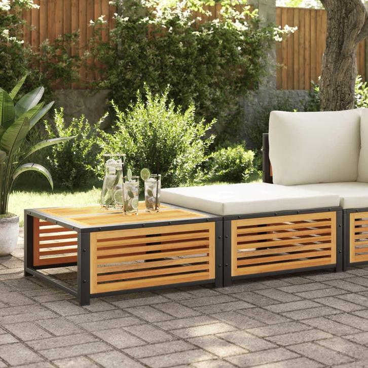 vidaXL Tuintafel met kruk massief acaciahout, Tuin en Terras, Tuinsets en Loungesets, Nieuw, Verzenden