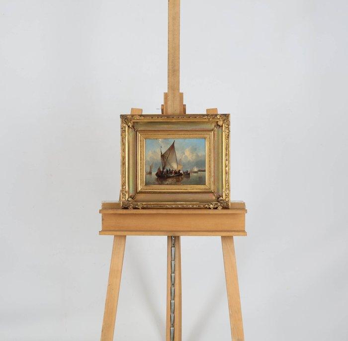 Antonie Waldorp (1802-1866) - De overzet, Antiek en Kunst, Kunst | Schilderijen | Klassiek