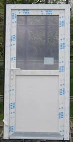 pvc achterdeur , buitendeur , deur 100 x 210 wit, 80 tot 100 cm, Nieuw, Ophalen of Verzenden, Buitendeur