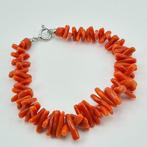 Bloedkoraal - Zilver - Armband - Middellandse Zee Koralen