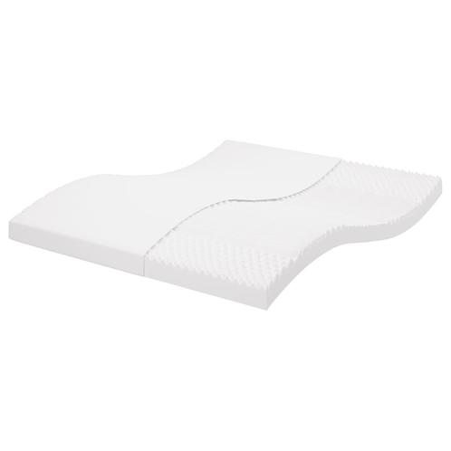 vidaXL Schuimmatras 7 zones hardheid 20 ILD 160x200 cm wit, Huis en Inrichting, Slaapkamer | Matrassen en Bedbodems, Nieuw, Verzenden
