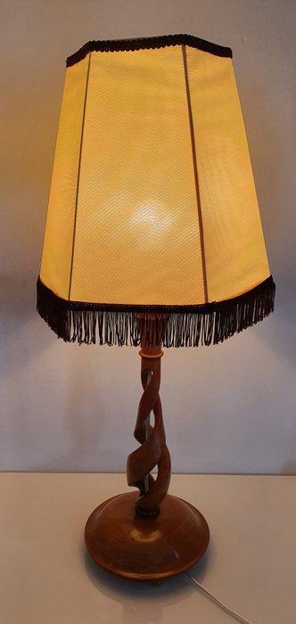 Lamp - La Bohème ontwerp, kolom Oplot van uitgehout hout -, Antiek en Kunst, Curiosa en Brocante