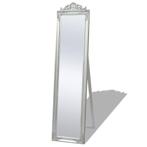vidaXL Vrijstaande spiegel Barok 160x40cm zilver, Huis en Inrichting, Woonaccessoires | Spiegels, Verzenden, Nieuw