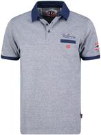 Geographical Norway Denim Polo Shirt Blauw Kola, Kleding | Heren, Verzenden, Nieuw