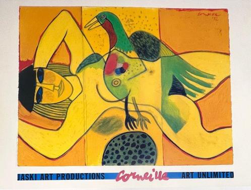 Guillaume Corneille (1922-2010) - Le Nu Jaune - Avec Tampon, Antiek en Kunst, Kunst | Tekeningen en Fotografie