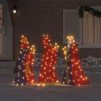 vidaXL Kerstverlichting 3 pcs Warmwit 105 cm Stof, Verzenden