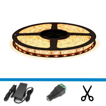 LED Strip - 5 meter - Complete set - Kleur warm wit - LED t, Huis en Inrichting, Ophalen of Verzenden, Nieuw