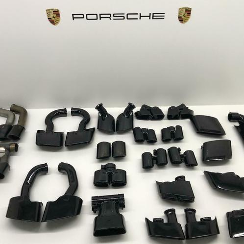 Porsche ORIGINELE uitlaat sierstukken Black Edition, Auto-onderdelen, Uitlaatsystemen, Gereviseerd, Porsche, Ophalen