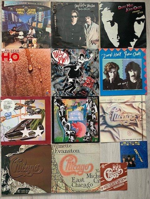Hall & Oates, Chicago, The Cars - Collection with 10 x LPs,, Cd's en Dvd's, Vinyl Singles