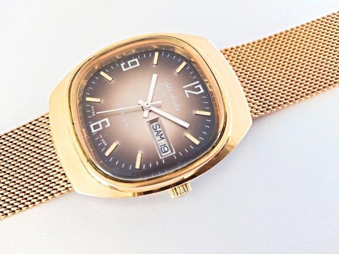 GUB Glashütte - Spezichron gold plated - Zonder minimumprijs, Handtassen en Accessoires, Horloges | Heren
