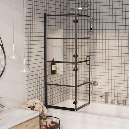 Zwarte Douchewand inklapbaar 100x140 | Retour deal | Topk..., Doe-het-zelf en Bouw, Sanitair, Nieuw, Verzenden
