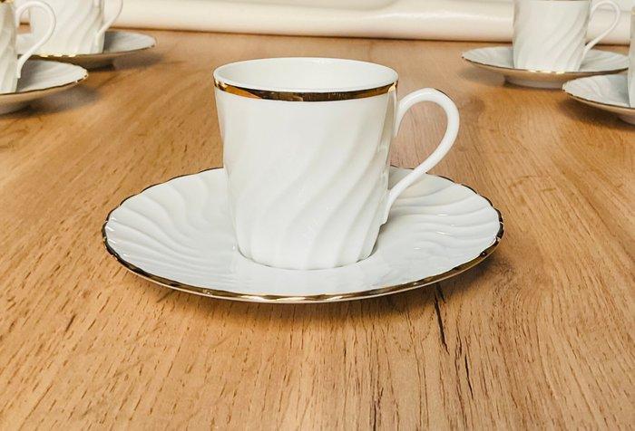 Richard Ginori - Koffieservies voor 6 - Porselein, Antiek en Kunst, Antiek | Meubels | Tafels