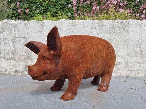 Beeldje - Varken - IJzer, Antiek en Kunst, Curiosa en Brocante