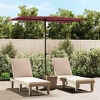 vidaXL Parasol met aluminium paal 2x1,5 m bordeauxrood, Tuin en Terras, Parasols, Verzenden, Nieuw