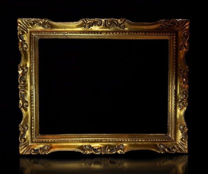 Lijst- Museale, cesellata, verguld hout. - Verguld hout, Antiek en Kunst, Antiek | Overige Antiek