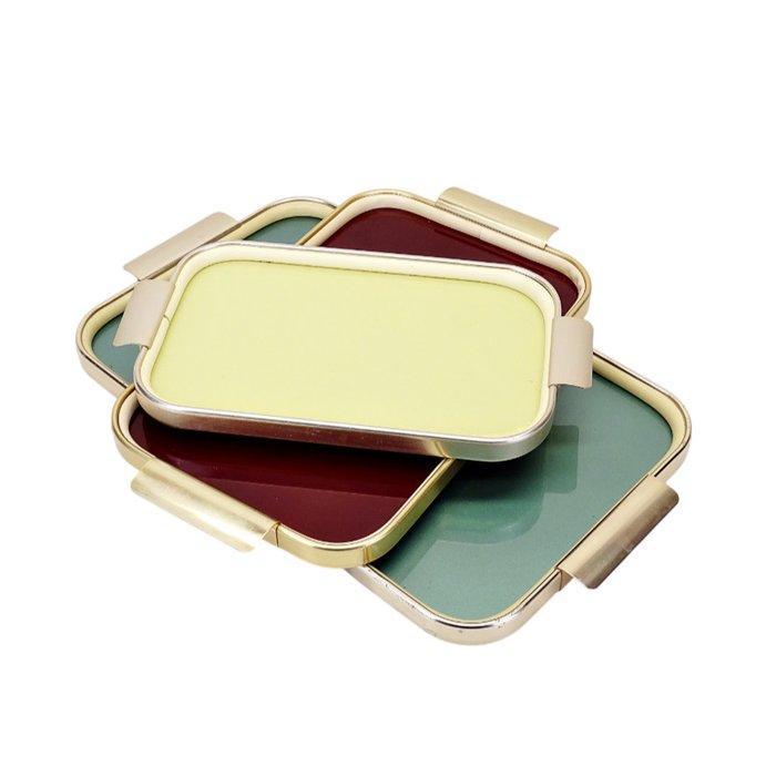 MB Italy - Dienblad (3) - 3 schalen, vintage cabaret met, Antiek en Kunst, Antiek | Meubels | Stoelen en Sofa's