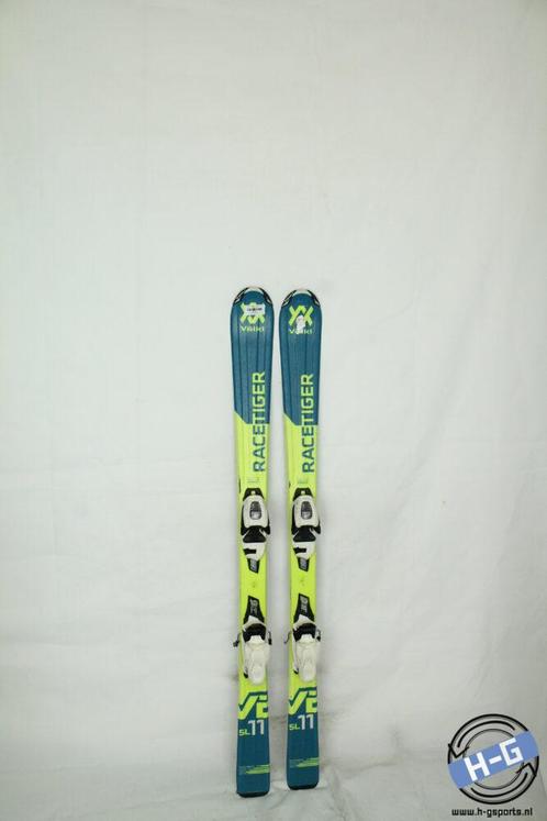 Refurbished - Ski - Volkl Racetiger jr yellow - 130, Sport en Fitness, Skiën en Langlaufen, Ski, 100 tot 140 cm, Gebruikt, Overige merken