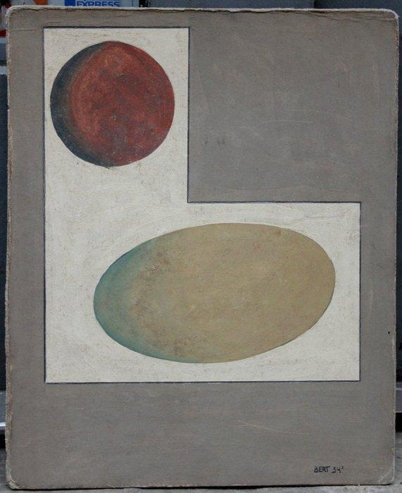 Charles Bert (b1873-?) - Abstract composition IV, Antiek en Kunst, Kunst | Schilderijen | Klassiek