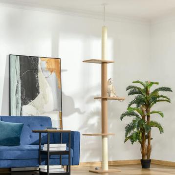 Krabpaal - Luxe Kattenboom - Verstelbaar en stabiel - Grijs beschikbaar voor biedingen