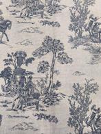 EXCLUSIEVE 100% katoenen stof met toile de Jouy-print in