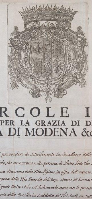 Ercole III dEste - Autografo Ercole III dEste (Modena, 22, Verzamelen, Film en Tv