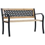 vidaXL Tuinbank 120 cm hout, Tuin en Terras, Verzenden, Nieuw