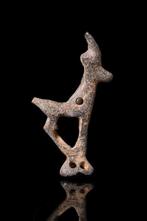 Luristan Bronzen steenbok beeldje, Antiek en Kunst