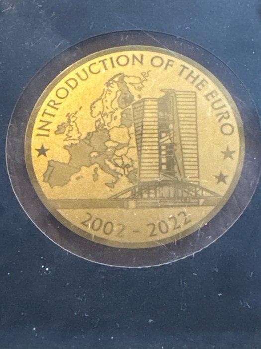 Congo. 100 Francs 2021 Introduction of the Euro 1/200 Oz, Postzegels en Munten, Munten | Europa | Niet-Euromunten