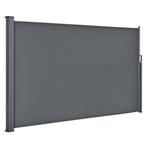 Uitschuifbaar Windscherm Grijs 350x180cm | Retour Deal |..., Staal, Verzenden, Nieuw, 200 cm of meer