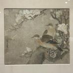 vogel op magnoliaboom - gesigneerd - China (Zonder