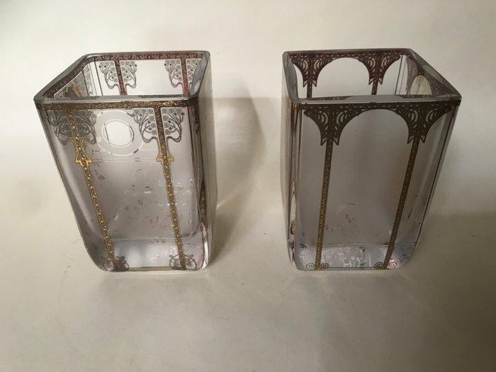 Goebel Artis Orbis - Vaas (2) - Kristal - Windlichten A., Antiek en Kunst, Curiosa en Brocante