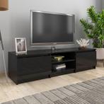 VD Tv-meubel 140 x 40 x 35,5 cm spaanplaat hoogglans zwart, Verzenden