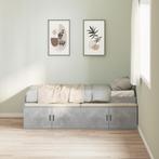 vidaXL Opslagbedframe Betongrijs 80x200 cm, Huis en Inrichting, Slaapkamer | Bedden, Verzenden, Nieuw