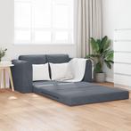 vidaXL Vloerloungebank 2-in-1 Donkergrijs 148x71x83 cm, Huis en Inrichting, Verzenden, Nieuw