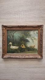 Emile Van Damme Sylva (1866-1936) - Eendenfamilie, Antiek en Kunst, Kunst | Schilderijen | Klassiek
