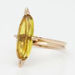 Ring - 18 karaat Roségoud Saffier, Handtassen en Accessoires, Ringen, Nieuw