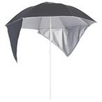 vidaXL Parasol de plage avec parois latérales Anthracite, Tuin en Terras, Verzenden